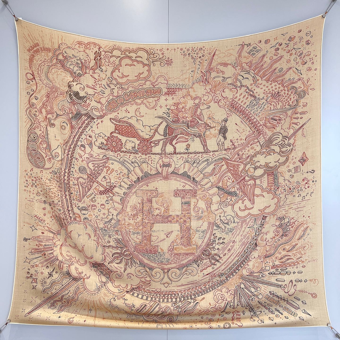 에르메스 Hermes 숄 136x137cm