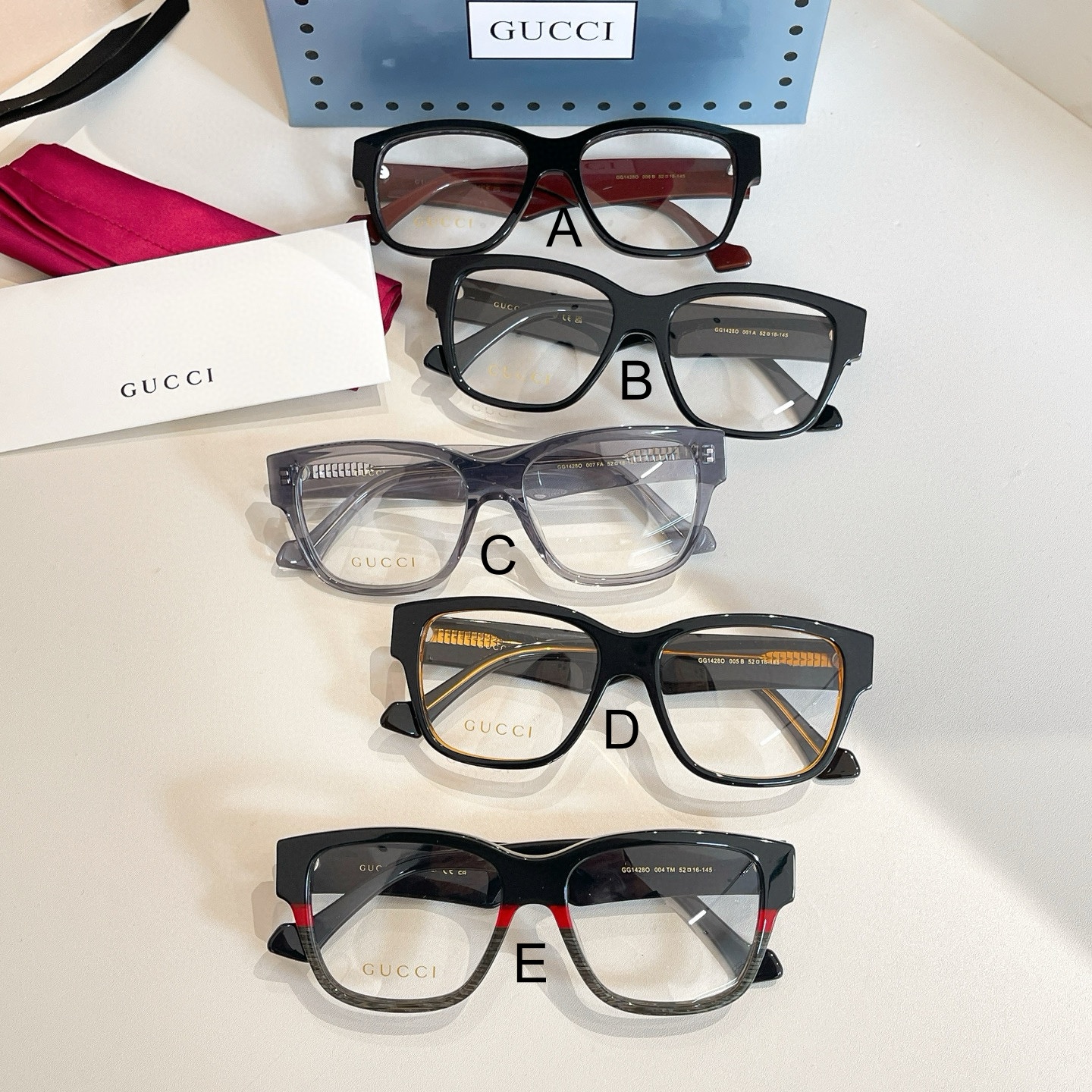 구찌 Gucci GG1428O 52口16-145