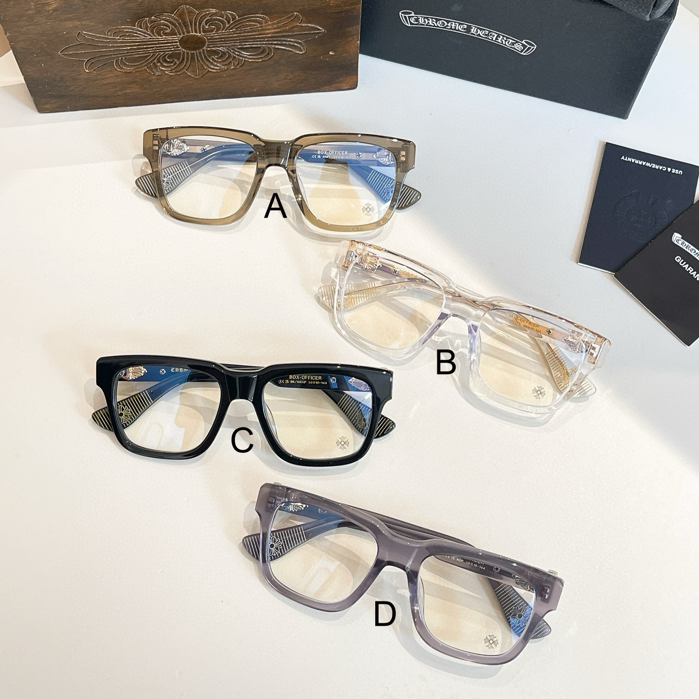 크롬하츠 Chrome Hearts BOX-OFFICER 56口19-144