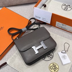 에르메스 Hermes Constance 19cm Mysore 8F Etain/silver