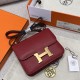 에르메스 Hermes Constance 19cm Mysore 55 Rouge H/gold