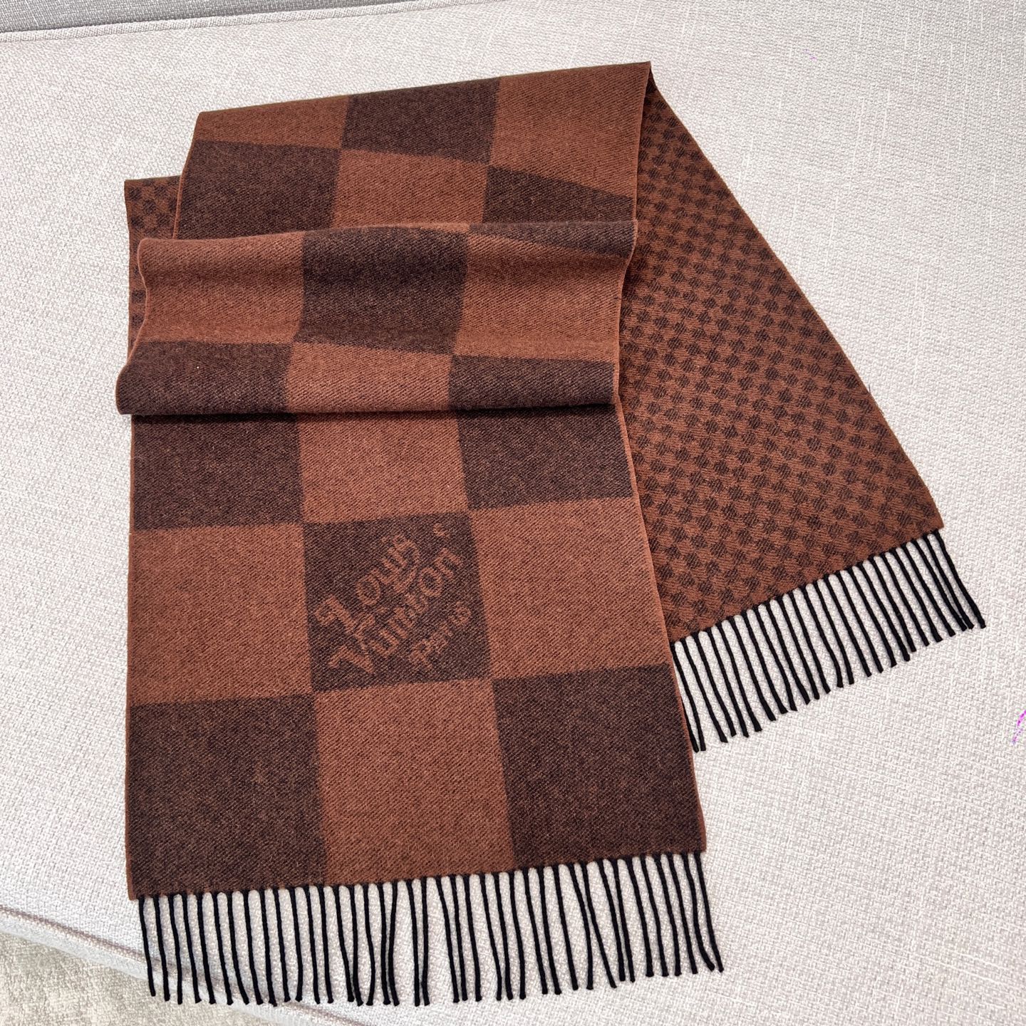 루이비통 LouisVuitton MP2700 DAMIER GEANT SCARF 스카프 캐시미어 200x35cm