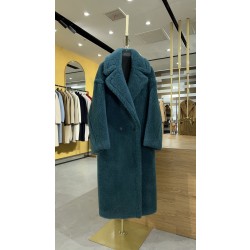 막스마라 Max Mara Teddy Bear Icon Coat 테디베어 코트 Turquoise green  페트로그린