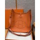 에르메스 Hermes Evelyne 33cm clemence 93 Orange/silver
