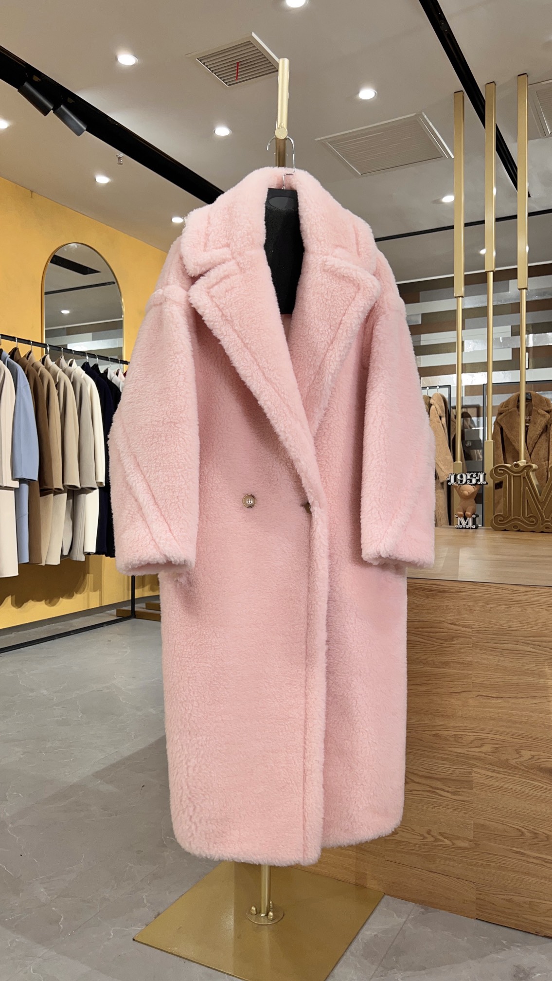 막스마라 Max Mara Teddy Bear Icon Coat 테디베어 코트 Cherry powder 벚꽃 가루