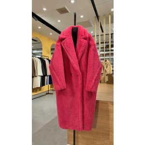 막스마라 Max Mara Teddy Bear Icon Coat 테디베어 코트  Rose red 장미 빨간색