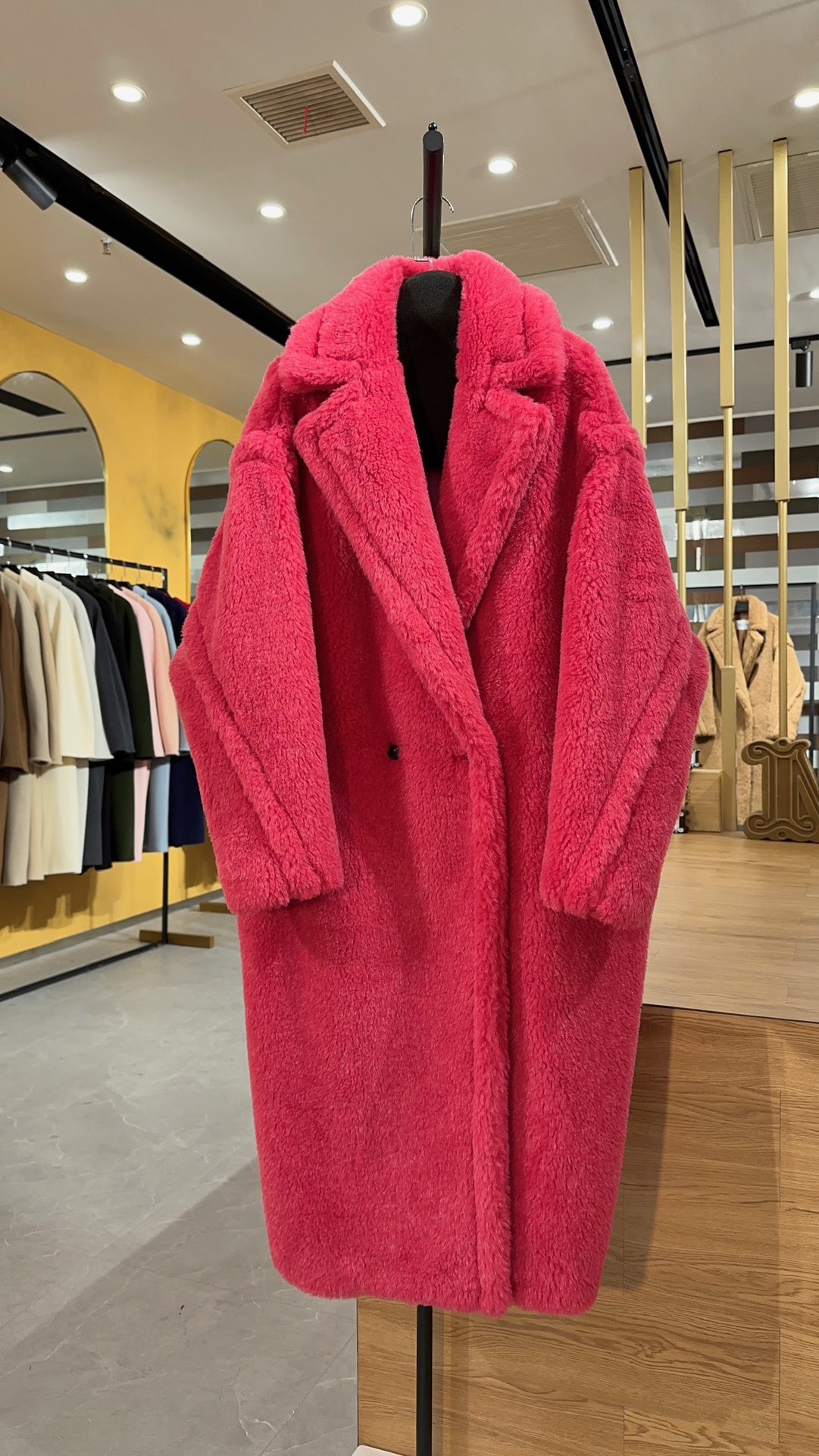 막스마라 Max Mara Teddy Bear Icon Coat 테디베어 코트  Rose red 장미 빨간색