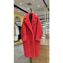 막스마라 Max Mara Teddy Bear Icon Coat 테디베어 코트 Watermelon red 수박 붉은