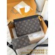 루이비통 Louis Vuitton M14036 Gaston Wearable Wallet Monogram Macassar 22cm