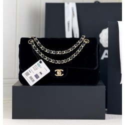 샤넬 Chanel A01112 Medium Classic Flap Bag Black 25cm