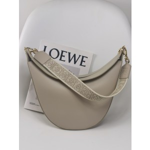 로에베 Loewe 3070 Luna Bag in Satin Calfskin and Jacquard