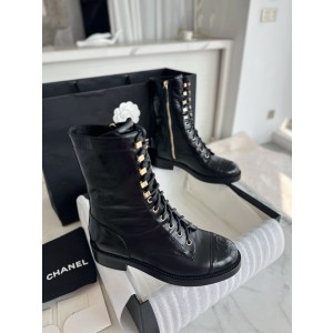 샤넬 CHANEL 앵클 부츠 Black