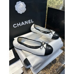 샤넬 CHANEL 25C 플랫 White