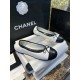 샤넬 CHANEL 25C 플랫 White