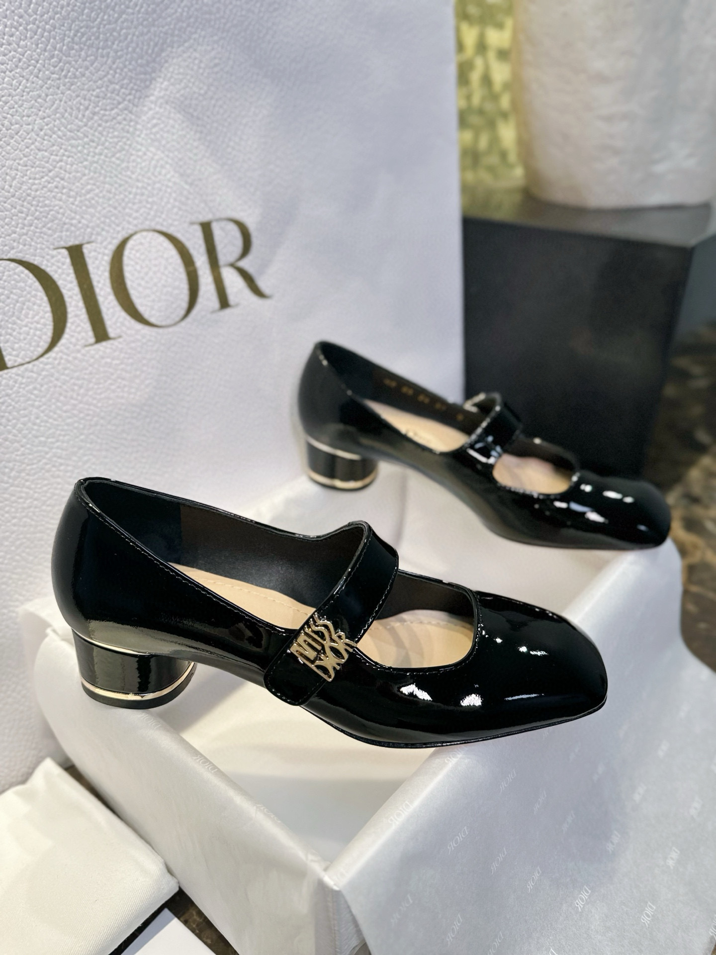 디올 Dior Miss Dior 메리제인 Black