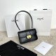 셀린느 Celine 121423 Teen Josephine Bag in Shiny Calfskin Black 18.5cm