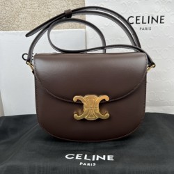 셀린느 Celine 110413 Besace Clea in Shiny Calfskin 18.5cm