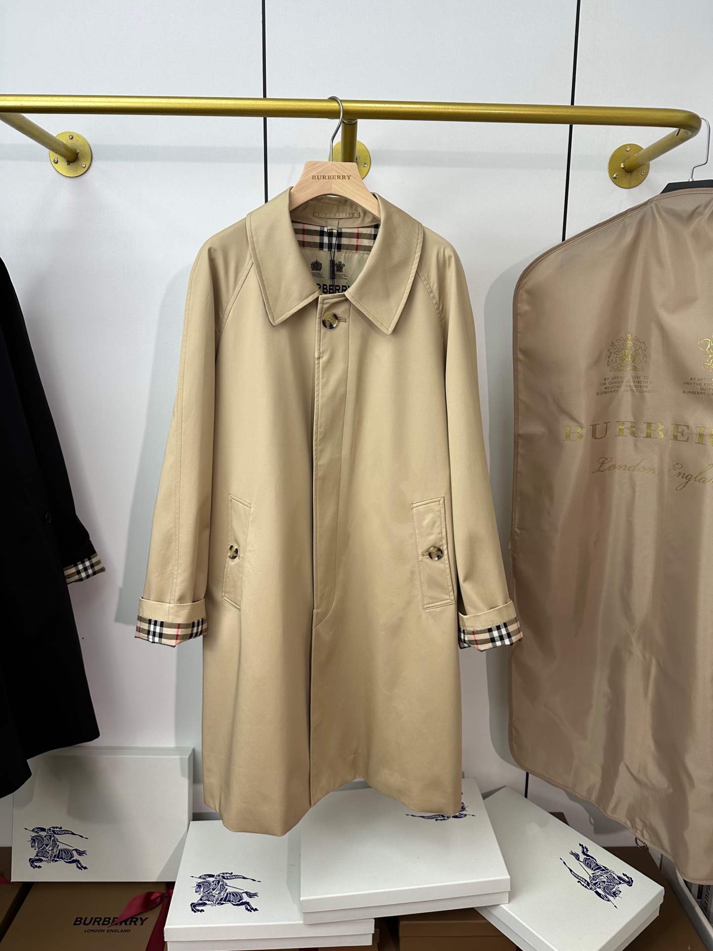 버버리 Burberry  Heritage 미드 렝스  코트 80647301