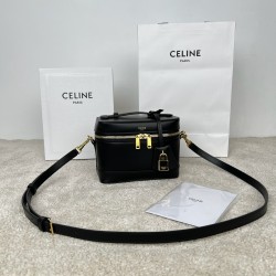 셀린느 Celine 119463 Vanity in Shiny Calfskin Black 18cm