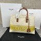 셀린느 Celine 190062 Horizontal Cabas in Textile and Calfskin
