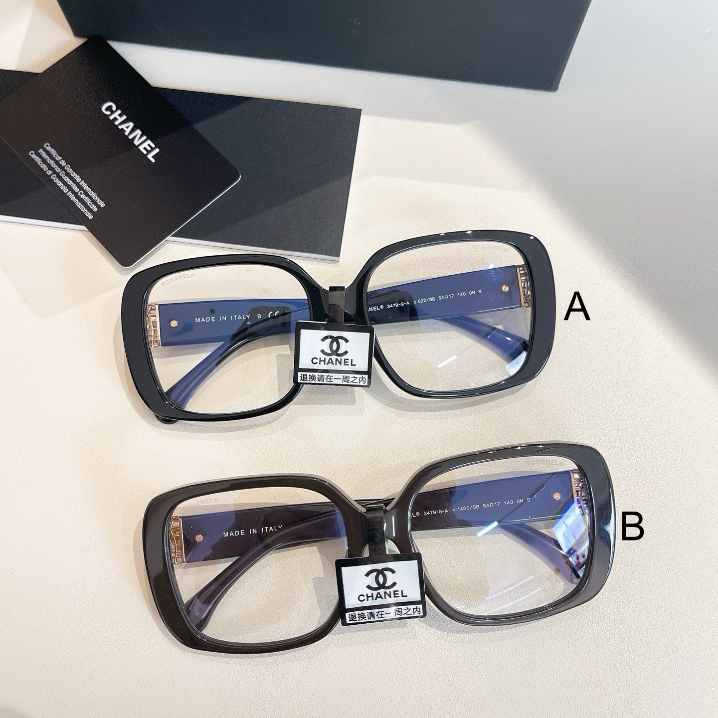 샤넬 Chanel 3479-S-A 54口17-140