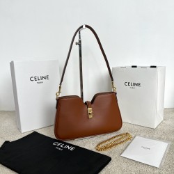 셀린느 Celine 122073 Shoulder Camille 16 Soft in Smooth Calfskin Tan 27cm
