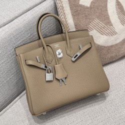 에르메스 Hermes Birkin 25cm Germany Leather 8Q Beige Marfa/silver