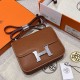 에르메스 Hermes Constance 19cm Barenia Faubourg 37 Gold/silver