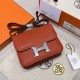 에르메스 Hermes Constance 19cm Mysore 5F Potiron/silver