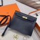 에르메스 Hermes Kelly danse Evercolor 2Z Blue Nuit/gold