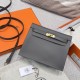 에르메스 Hermes Kelly danse Evercolor 8F Etain/gold