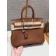 에르메스 Hermes Birkin 30cm Barenia 37 Gold/silver