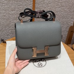 에르메스 Hermes Constance 24cm Epsom 0L Girs Meyer/Rose gold