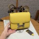 에르메스 Hermes Constance with mirror 19cm Epsom 9O Jaune Naples/silver