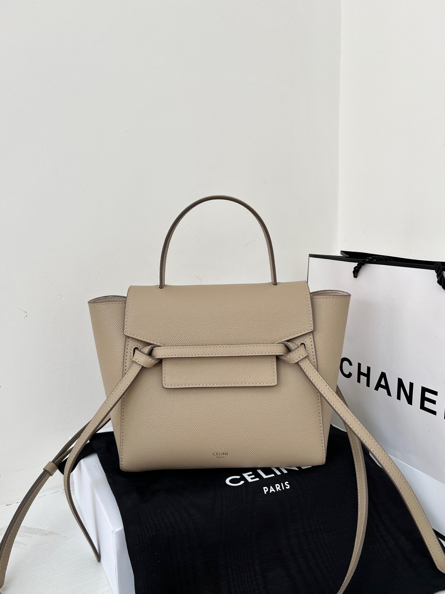 셀린느 Celine 189003 Nano Belt Bag in Grained Calfskin 20cm