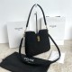 셀린느 Celine 120693 Small Camille 16 Soft Bag in Nubuck Calfskin Black 24.5cm