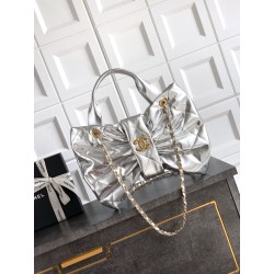 샤넬 Chanel AS5851 Bow Bag silver