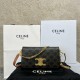 셀린느 Celine 10L972 Multipochette in Triomphe Canvas Calfskin Tan 20.5cm