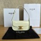 셀린느 Celine 118313 Shoulder Bag Terence In Patent Calfskin White 20.5cm