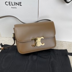셀린느 Celine 188423 Teen Triomphe Bag in Shiny Calfskin 18.5cm