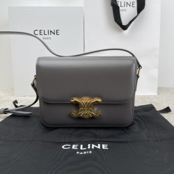 셀린느 Celine 188423 Teen Triomphe Bag in Shiny Calfskin 18.5cm