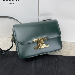 셀린느 Celine 188423 Teen Triomphe Bag in Shiny Calfskin 18.5cm