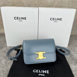 셀린느 Celine 188423 Teen Triomphe Bag in Shiny Calfskin 18.5cm