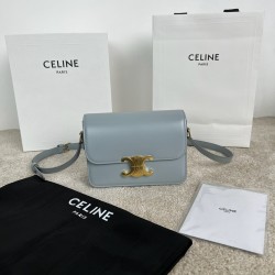 셀린느 Celine 188423 Teen Triomphe Bag in Shiny Calfskin 18.5cm