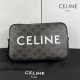 셀린느 Celine 194502 Medium Messenger Bag in Triomphe Canvas with Celine Print Black 23cm