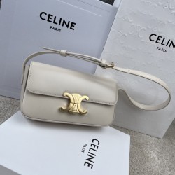 셀린느 Celine 194143 Shoulder Bag Claude in Shiny Calfskin 20cm