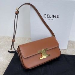 셀린느 Celine 194143 Shoulder Bag Claude in Shiny Calfskin 20cm