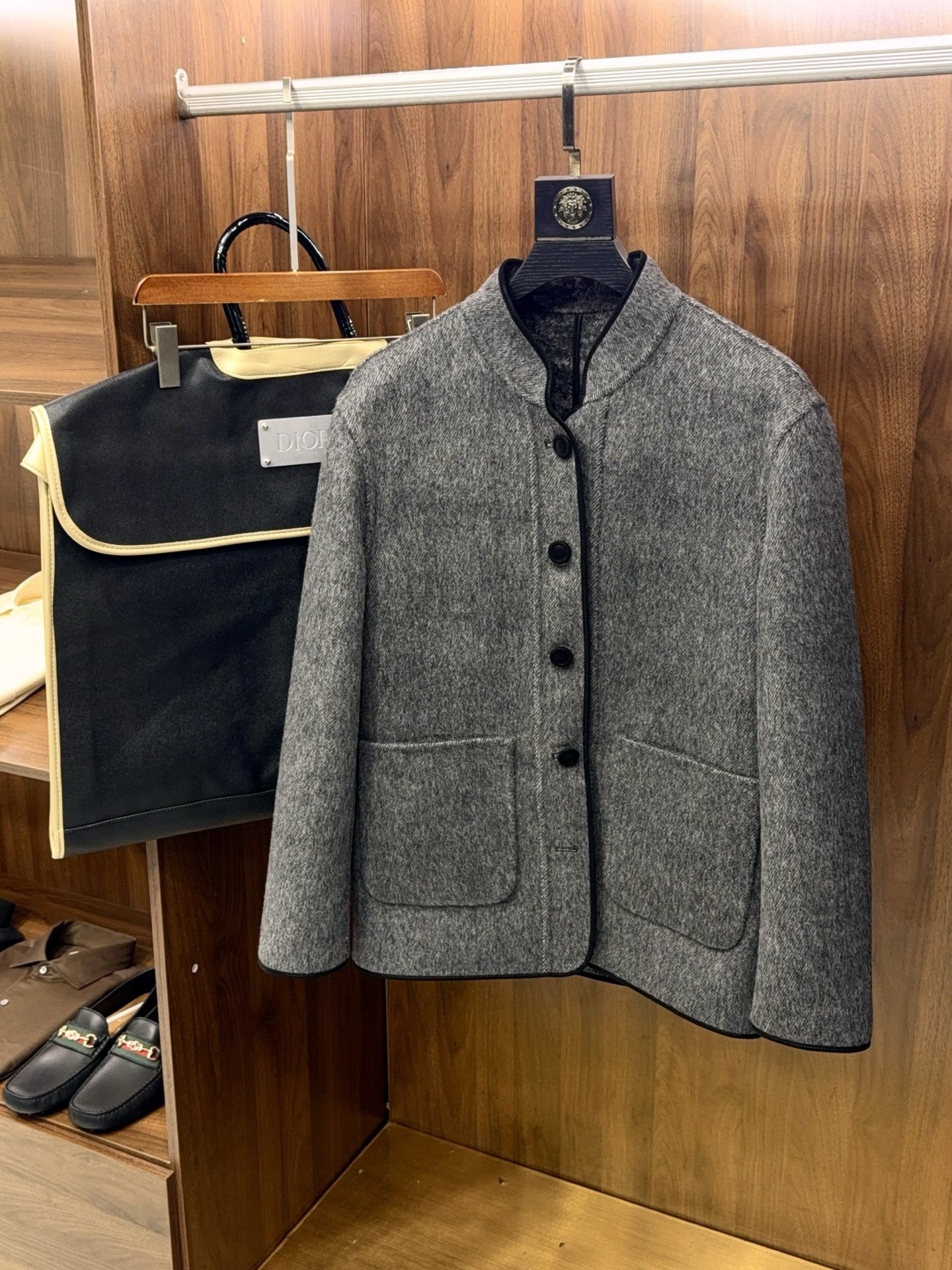 디올 DIOR 양면 레더 재킷