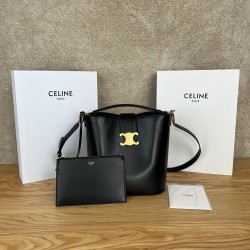 셀린느 Celine 116613 Smooth Calfskin Medium Bucket Bag