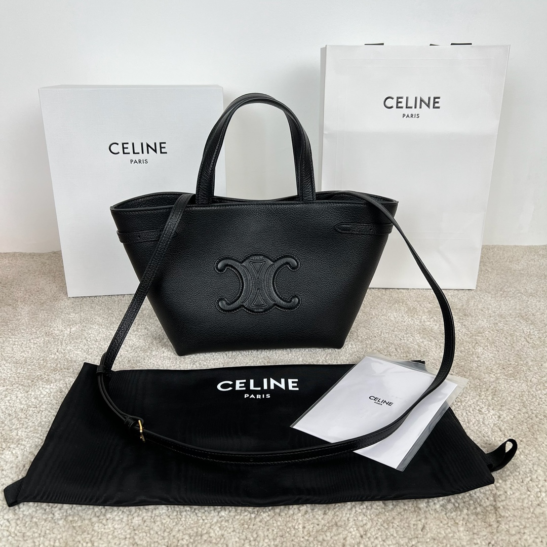 셀린느 Celine 118613 Mini Cabas Anais Cuir Triomphe in Grained Calfskin 20.5cm